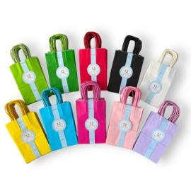 Bolsas Kraft Colores (Paquete - 12 pz)
