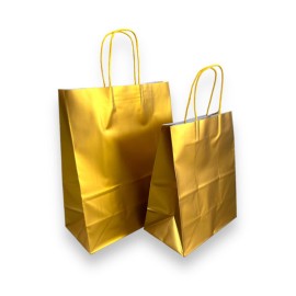Bolsas Kraft Metálica Oro